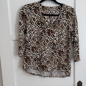 Chico's Animal Print Top